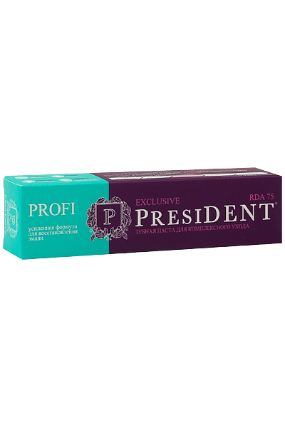 зубная паста PRESIDENT PROFI Exclusive (75 RDA) 100 мл *r